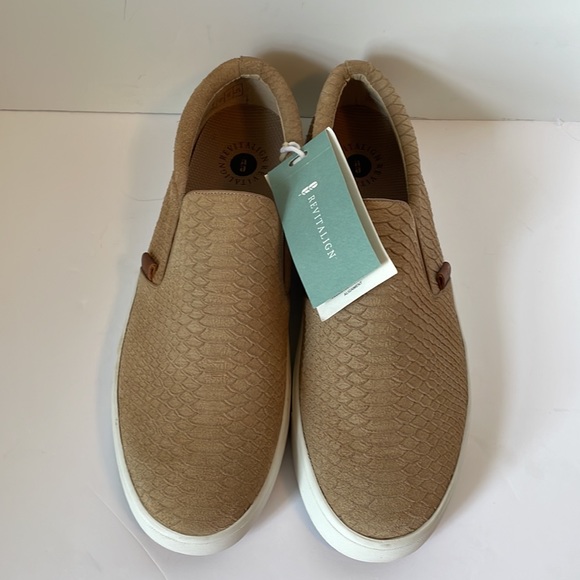 Revitalign Mens 12  Boardwalk Shoes Orthopedic  NWT Sahara - Picture 2 of 8